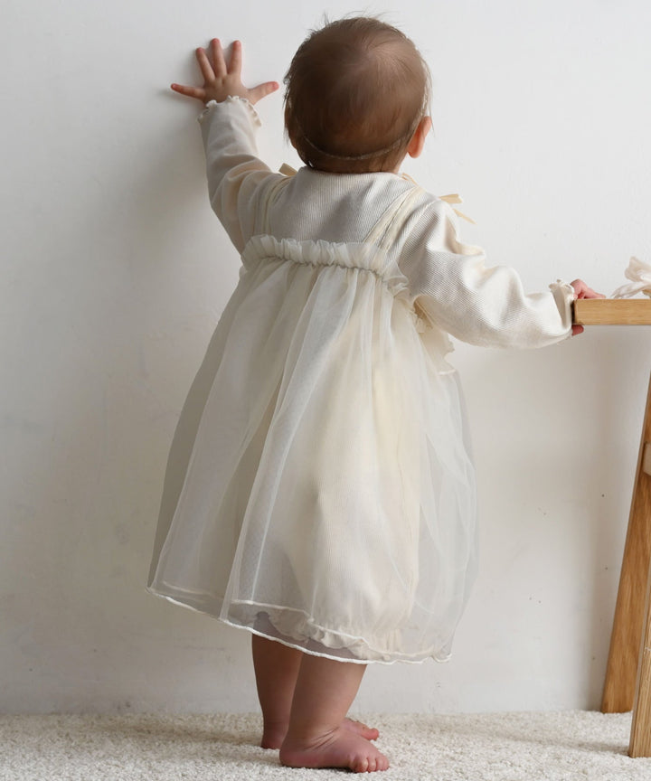 Tulle Frill One-Piece Romper