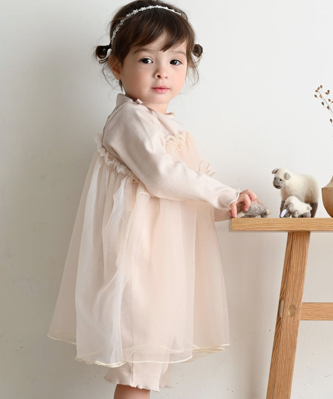 Tulle Frill One-Piece Romper