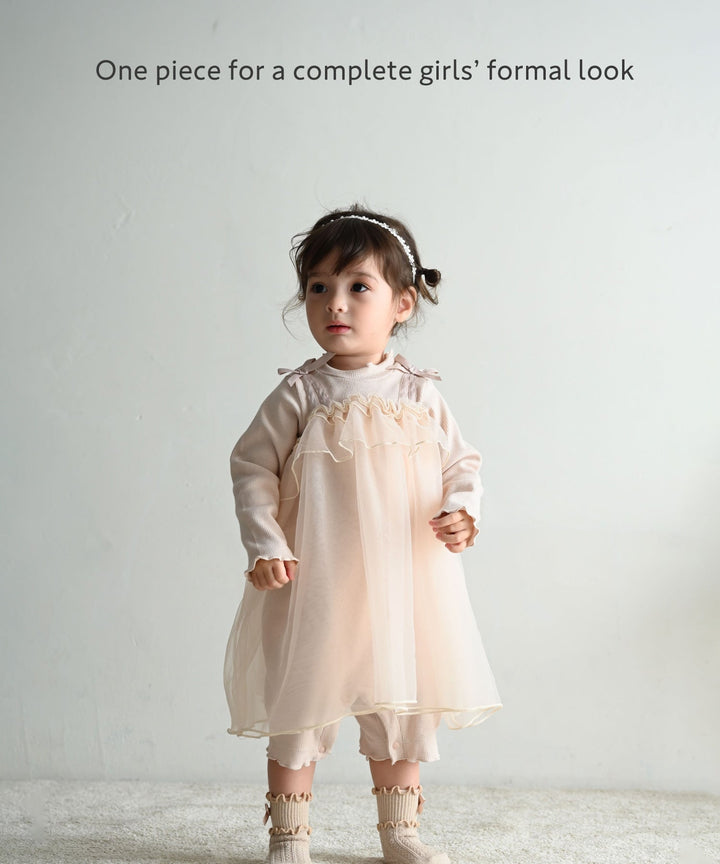 Tulle Frill One-Piece Romper