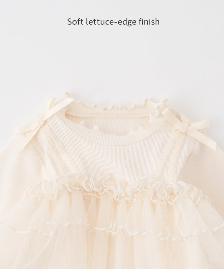 Tulle Frill One-Piece Romper