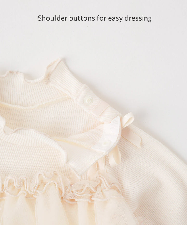 Tulle Frill One-Piece Romper