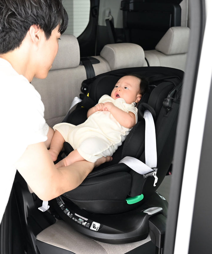 [หมุนได้ 360°] เบาะนิรภัยสำหรับเด็กในรถยนต์ระบบ ISOFIX