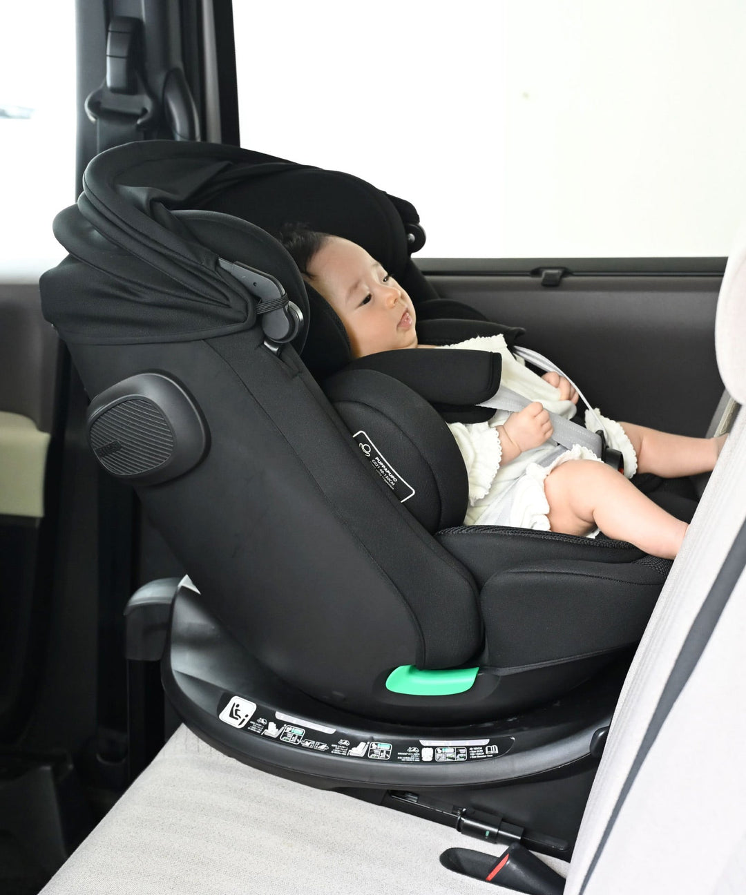 [หมุนได้ 360°] เบาะนิรภัยสำหรับเด็กในรถยนต์ระบบ ISOFIX