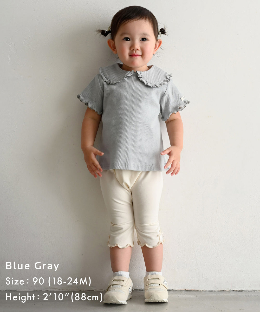 Big-Collar Short-Sleeve Ribbed T-Shirt