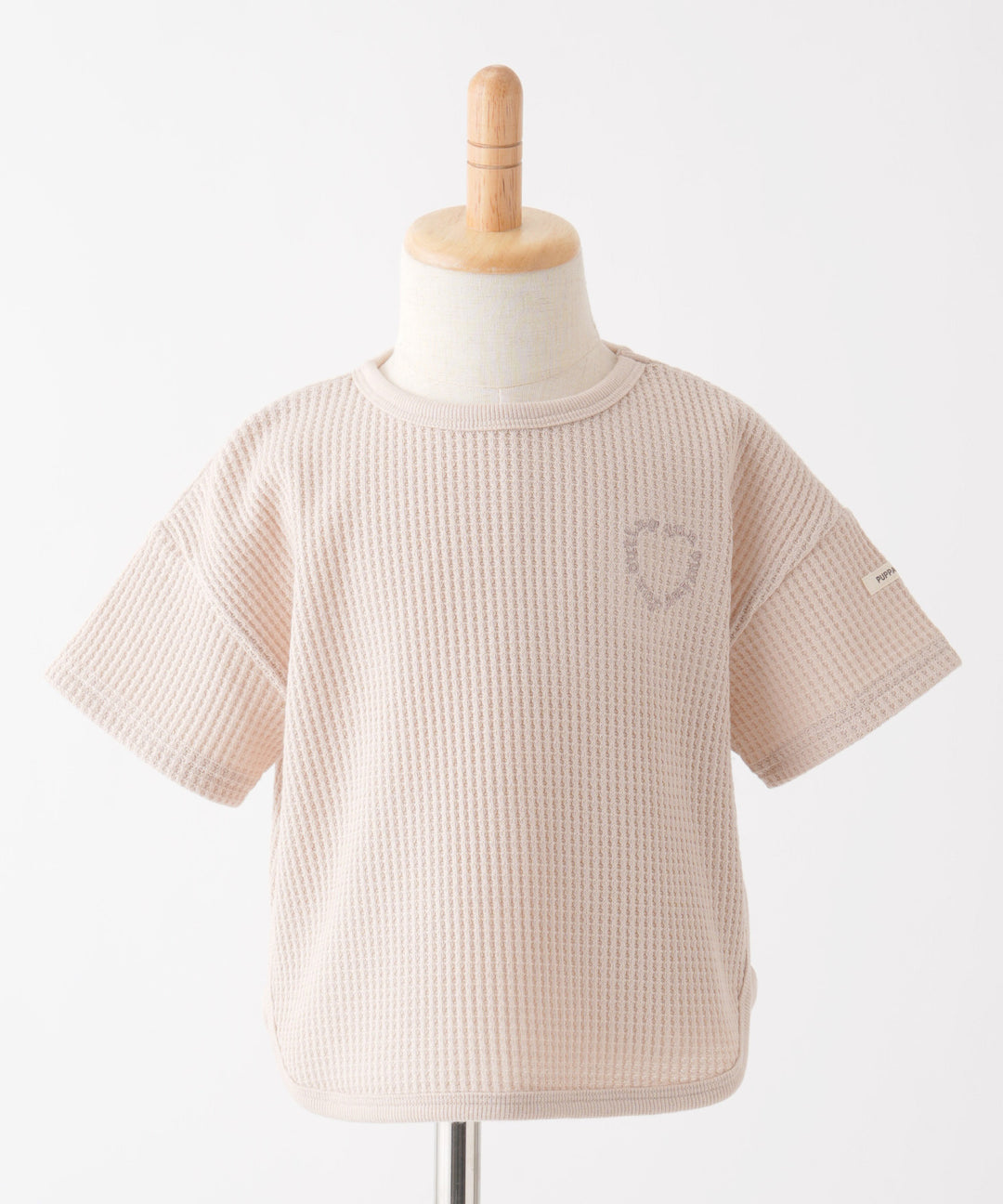 羅紋圓 નીચે 短袖格子 T 恤