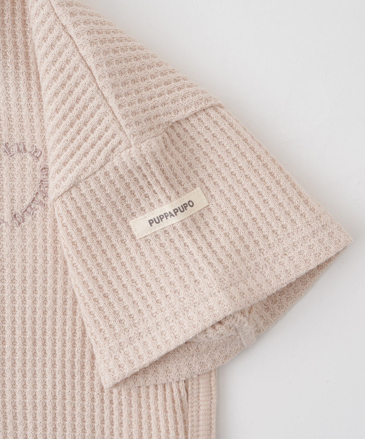 羅紋圓 નીચે 短袖格子 T 恤