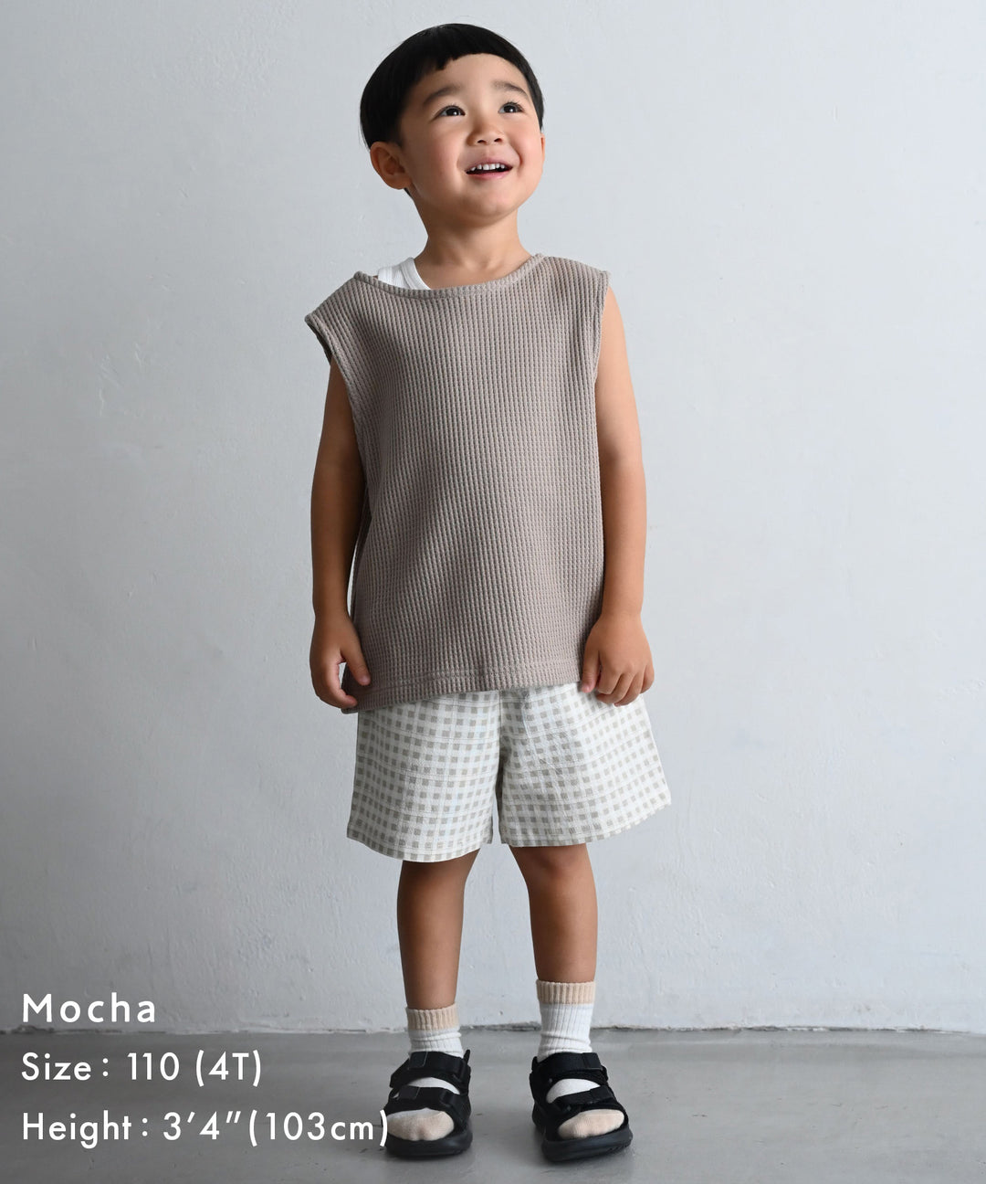 2-Way Front & Back Sleeveless Waffle Top