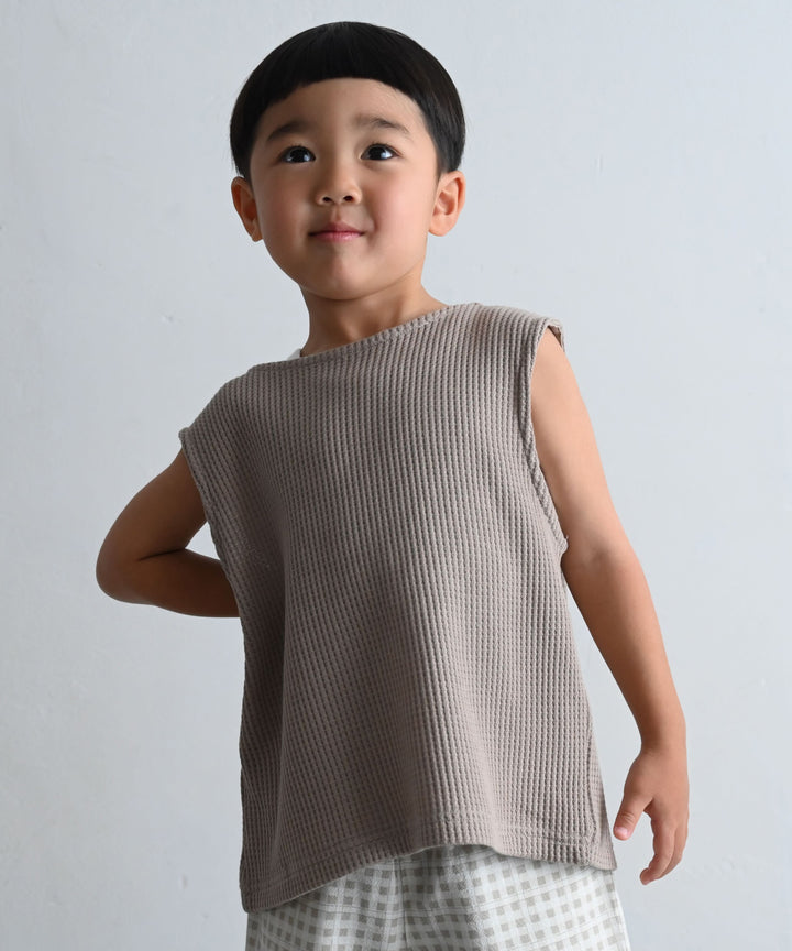 2-Way Front & Back Sleeveless Waffle Top