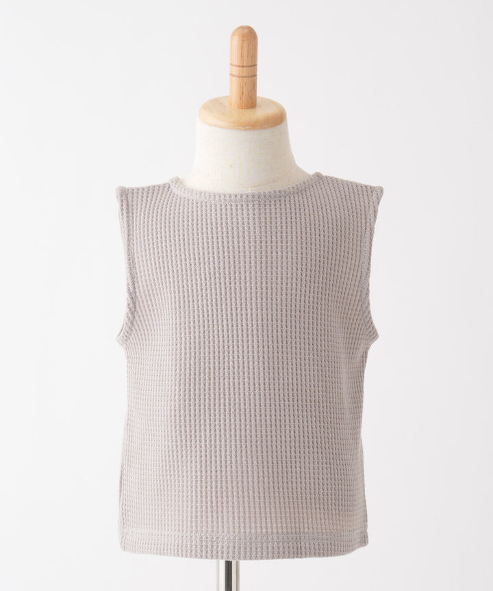 2-Way Front & Back Sleeveless Waffle Top