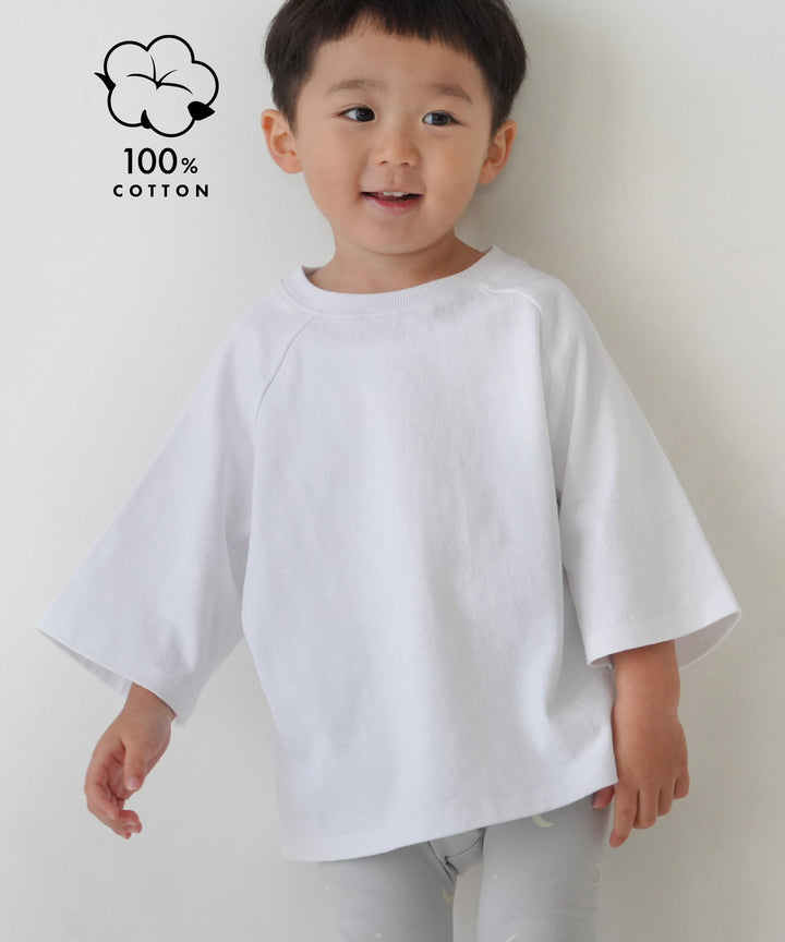 Heavyweight Cotton Raglan 3/4-Sleeve T-Shirt