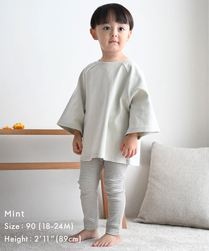 Heavyweight Cotton Raglan 3/4-Sleeve T-Shirt