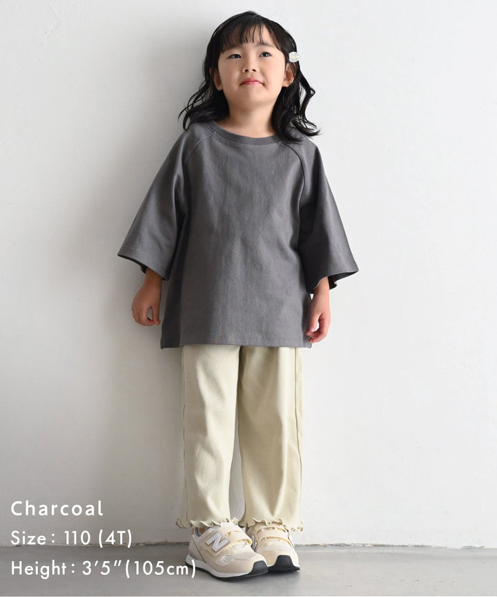 Heavyweight Cotton Raglan 3/4-Sleeve T-Shirt