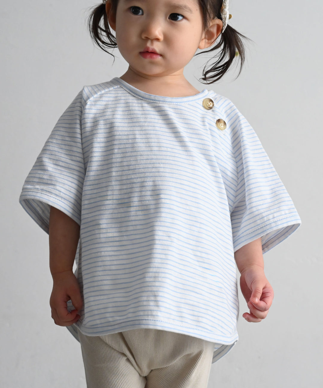 羅紋短袖條紋T恤