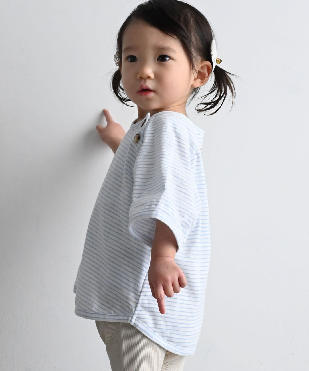 羅紋短袖條紋T恤