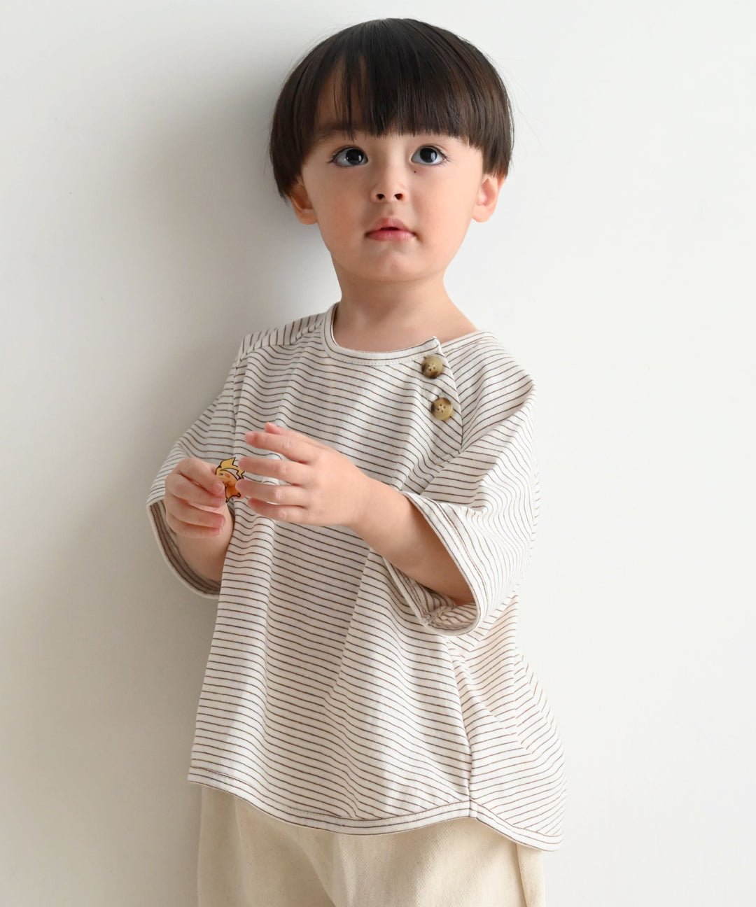 羅紋短袖條紋T恤