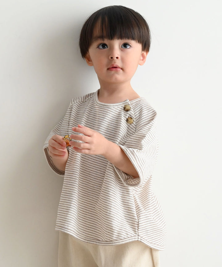 羅紋短袖條紋T恤