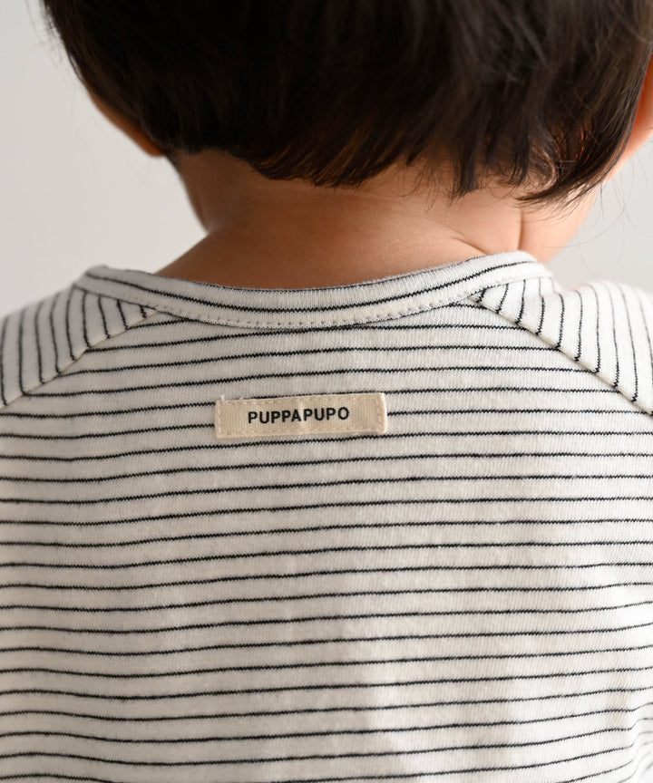 羅紋短袖條紋T恤