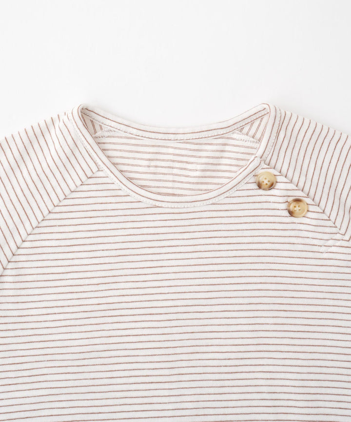 羅紋短袖條紋T恤