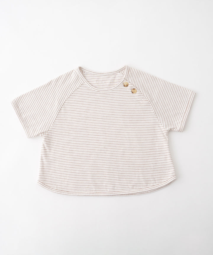 羅紋短袖條紋T恤