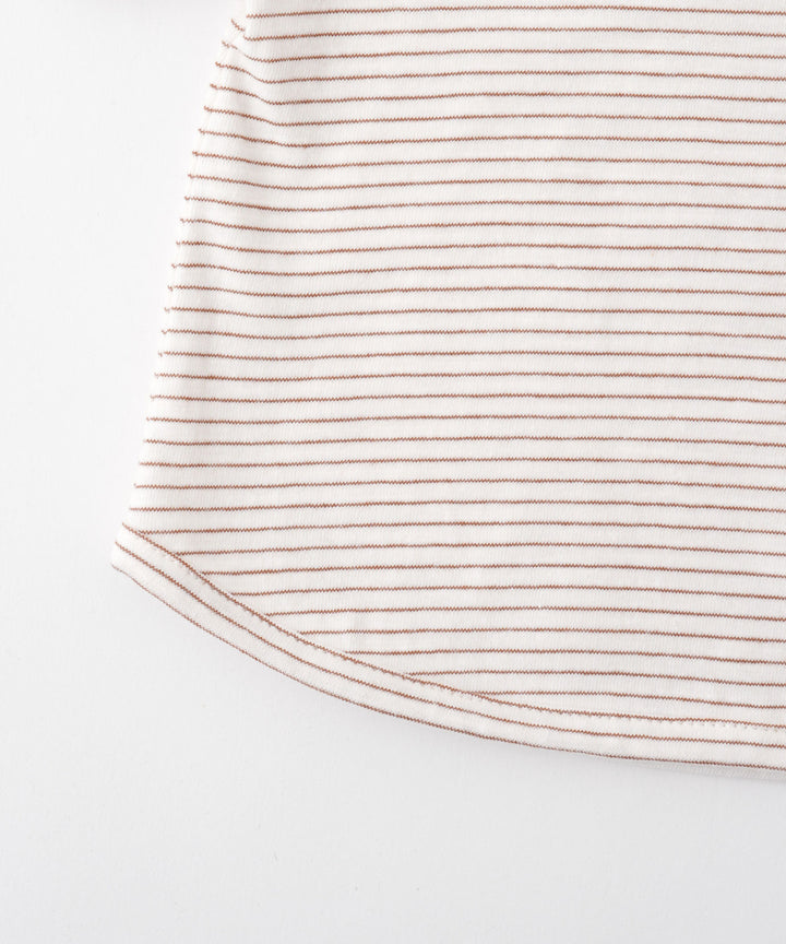 羅紋短袖條紋T恤