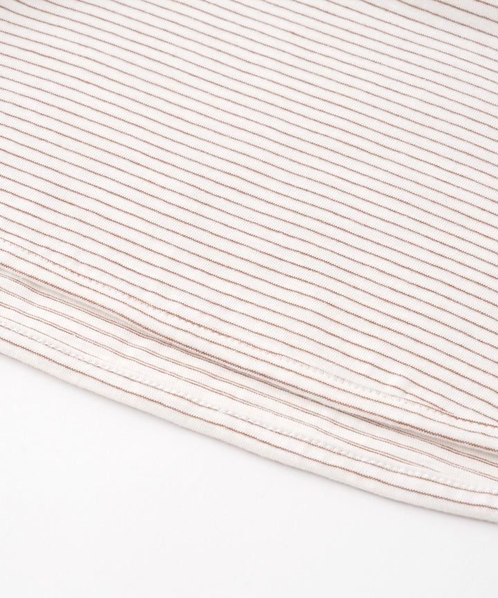 羅紋短袖條紋T恤