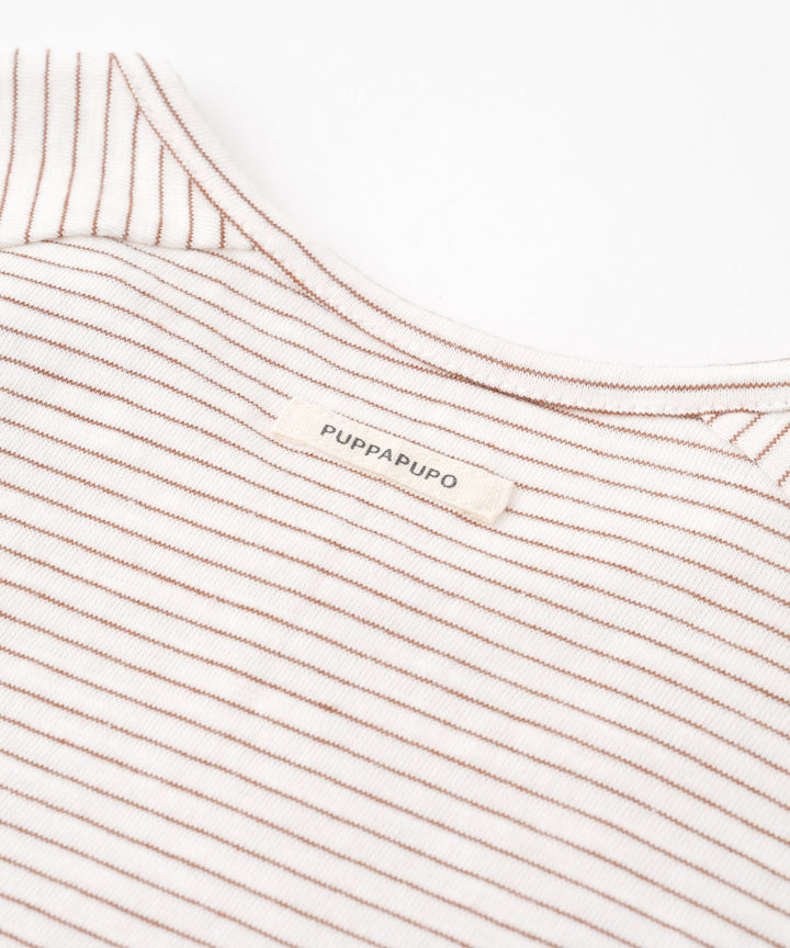 羅紋短袖條紋T恤