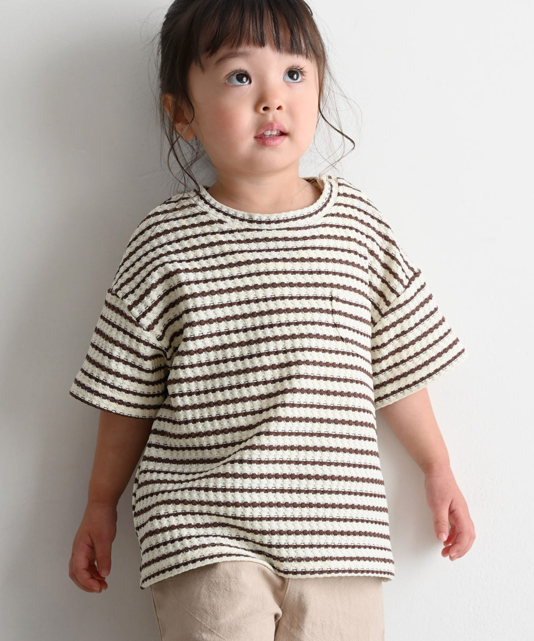 Crew-Neck Short-Sleeve Waffle T-Shirt
