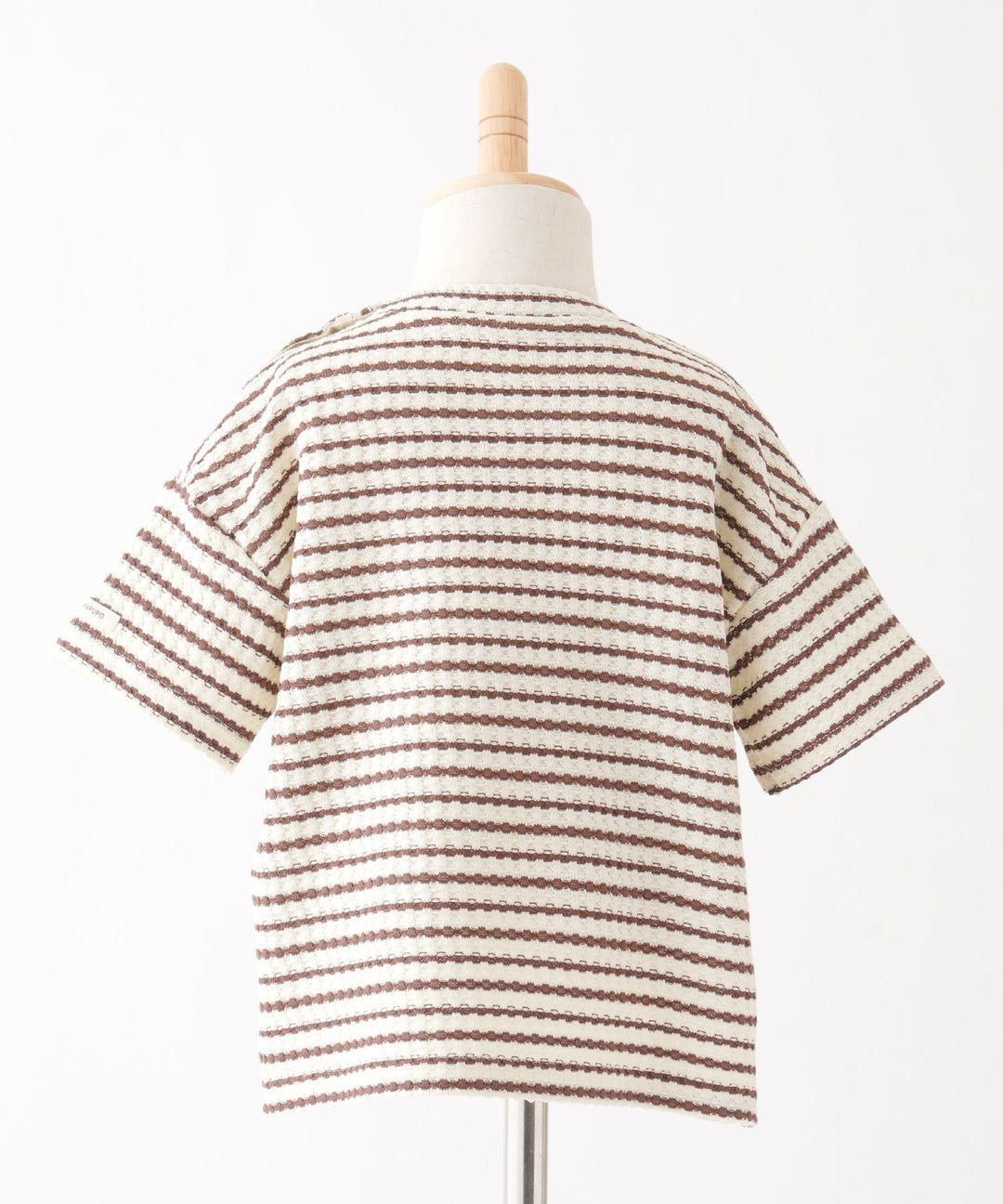 Crew-Neck Short-Sleeve Waffle T-Shirt