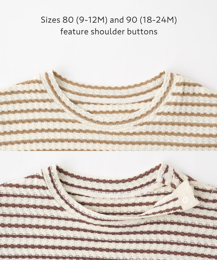 Crew-Neck Short-Sleeve Waffle T-Shirt