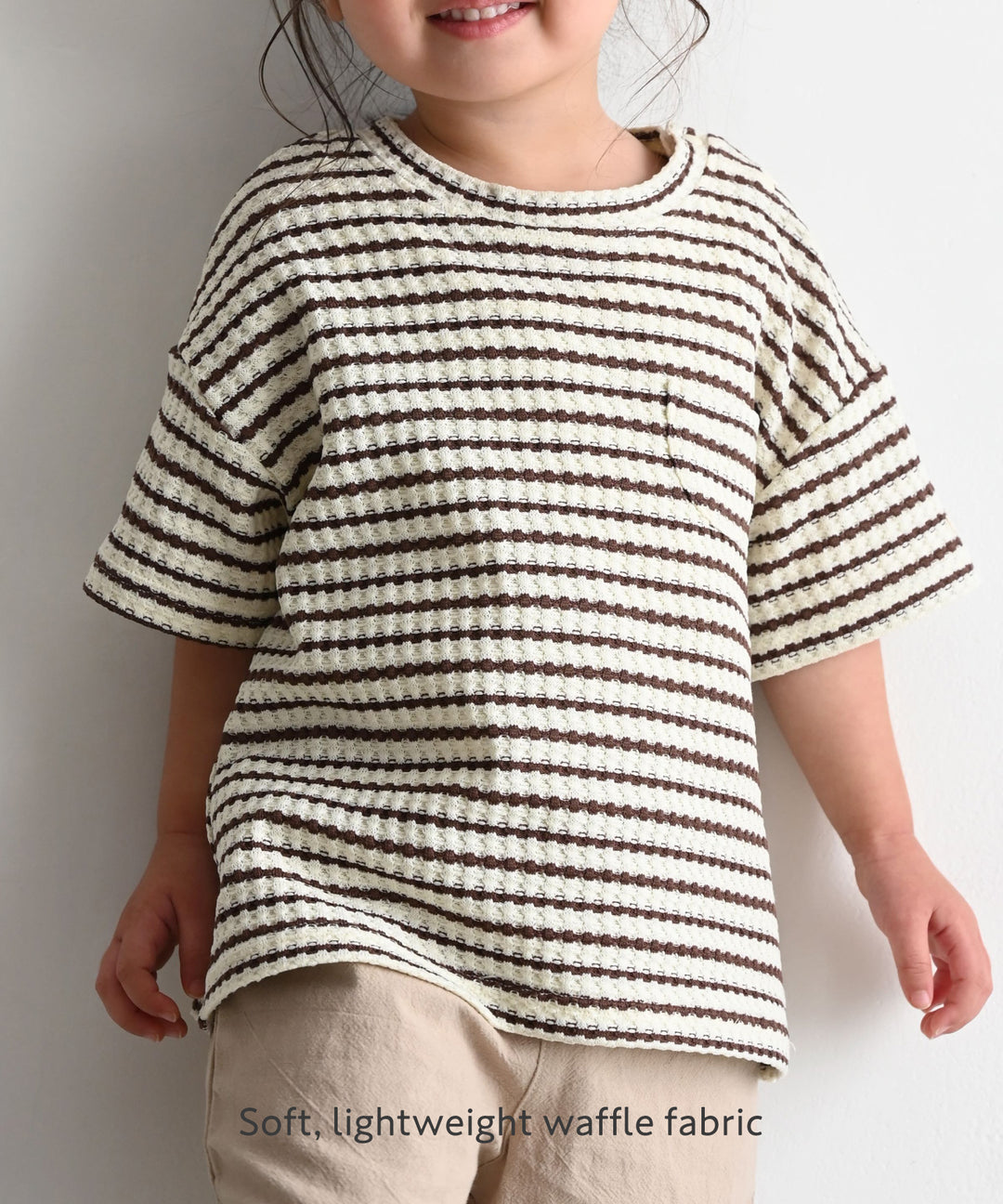 Crew-Neck Short-Sleeve Waffle T-Shirt
