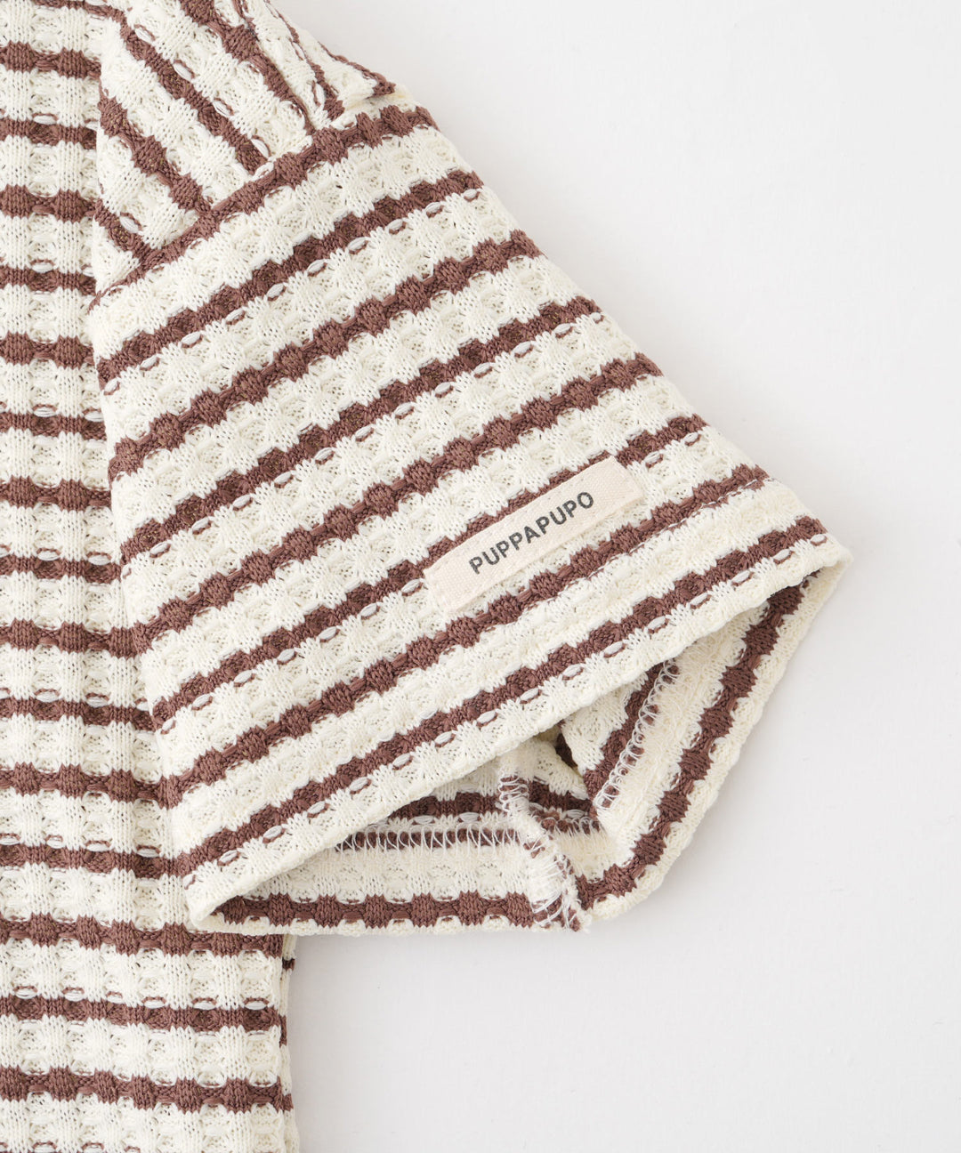 Crew-Neck Short-Sleeve Waffle T-Shirt