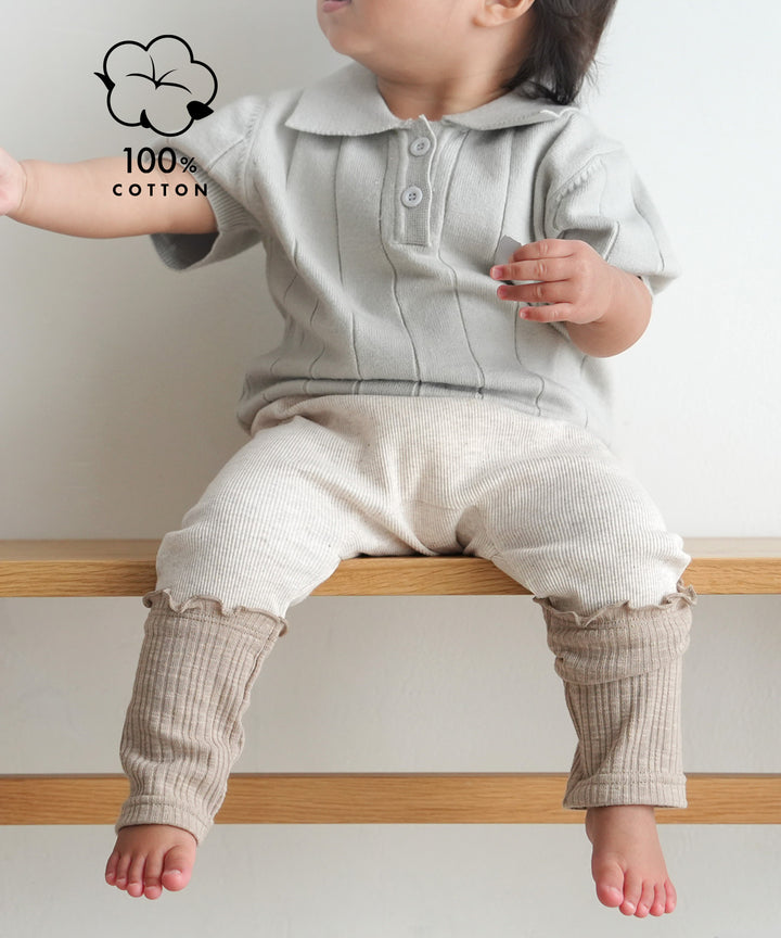 Ribbed Two-Tone Paneled Leggings