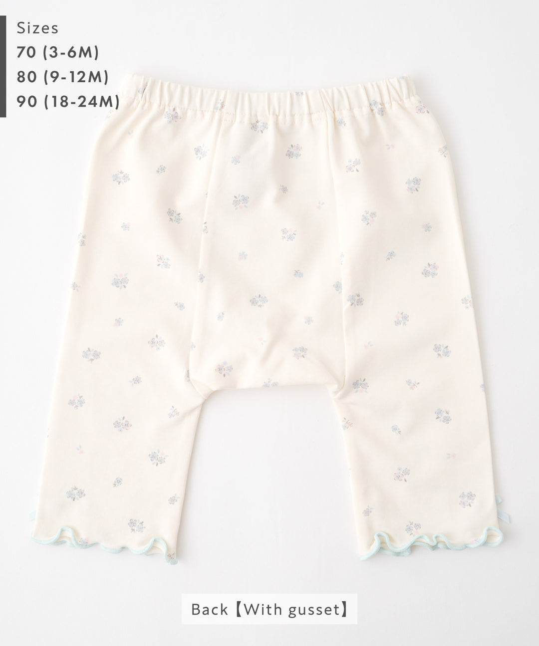 Frill-Trimmed 3/4-Length Leggings