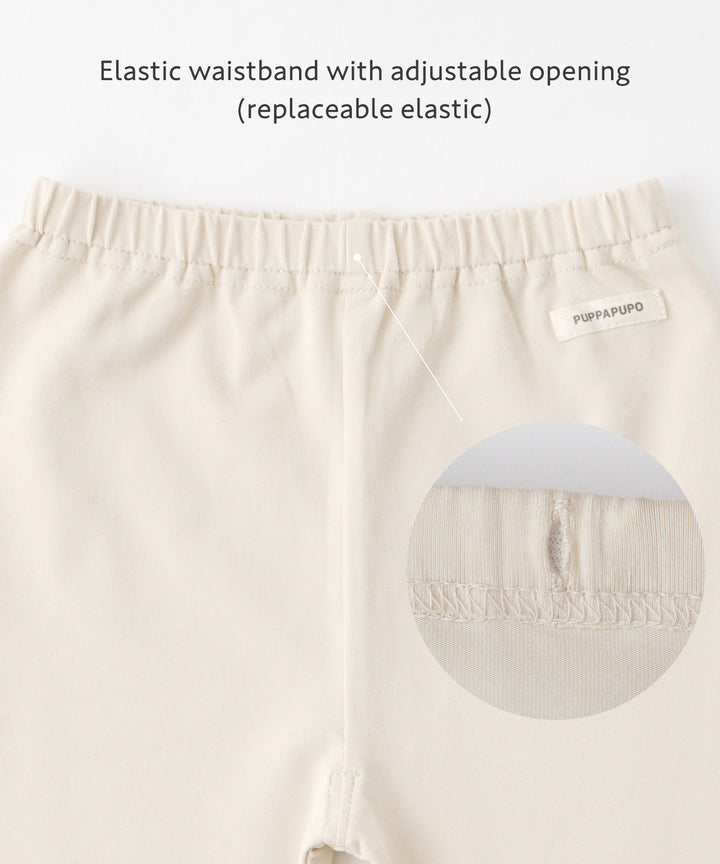 Frill-Trimmed 3/4-Length Leggings