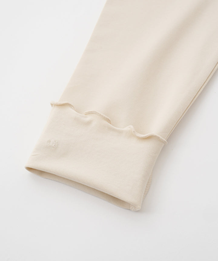 Frill-Trimmed 3/4-Length Leggings