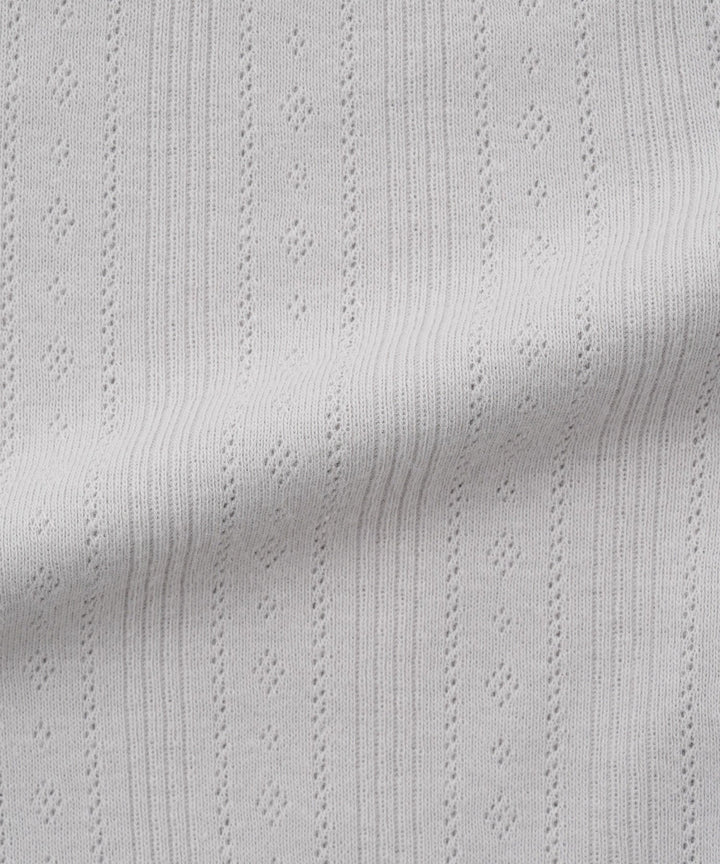 Pointelle Ribbed Lettuce-Hem Leggings