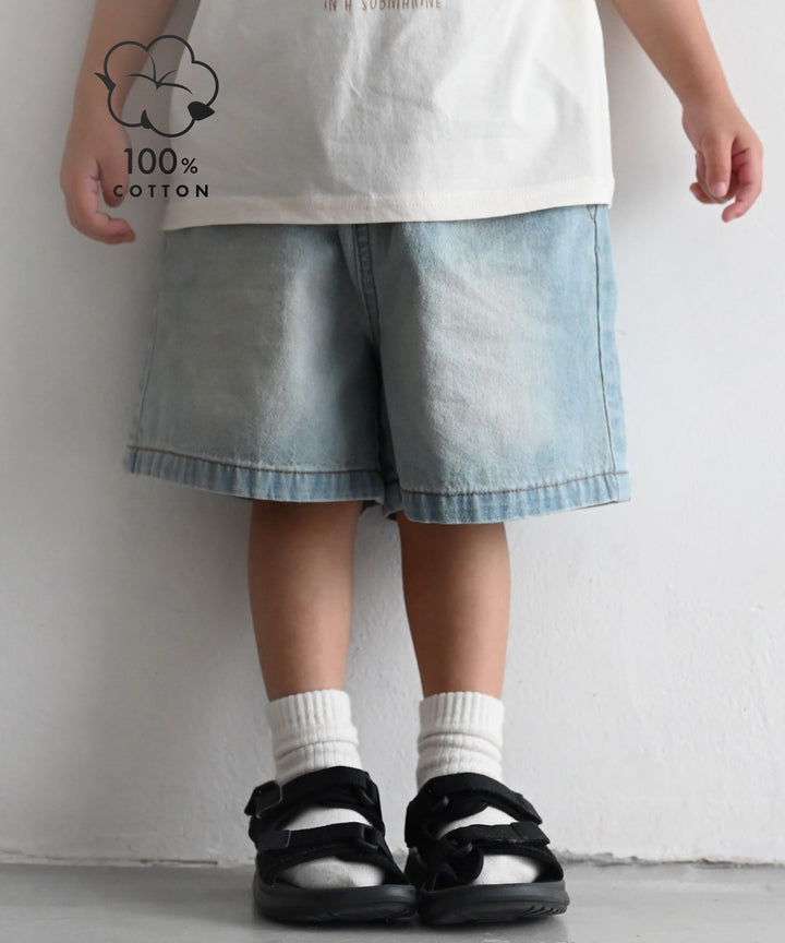 丹寧百慕達短褲