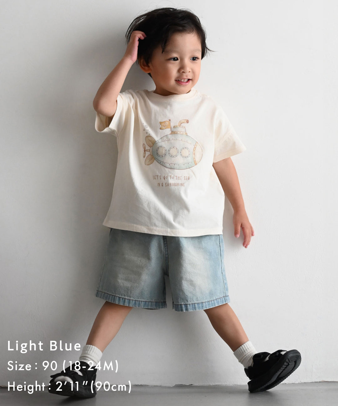 丹寧百慕達短褲