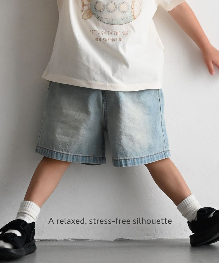 丹寧百慕達短褲