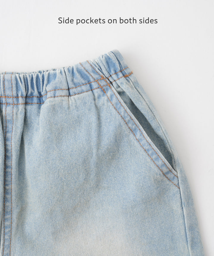 丹寧百慕達短褲