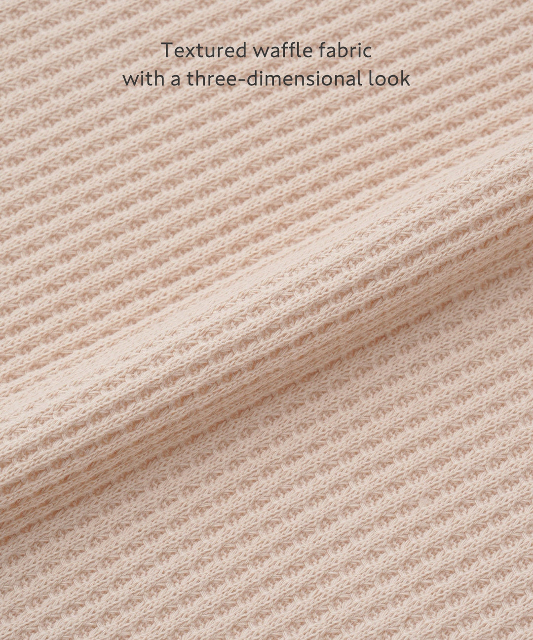 Loose-Fit Waffle Knit Cardigan