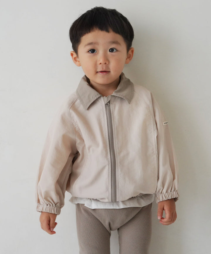 Shirt-Collar Zip-Up Jacket