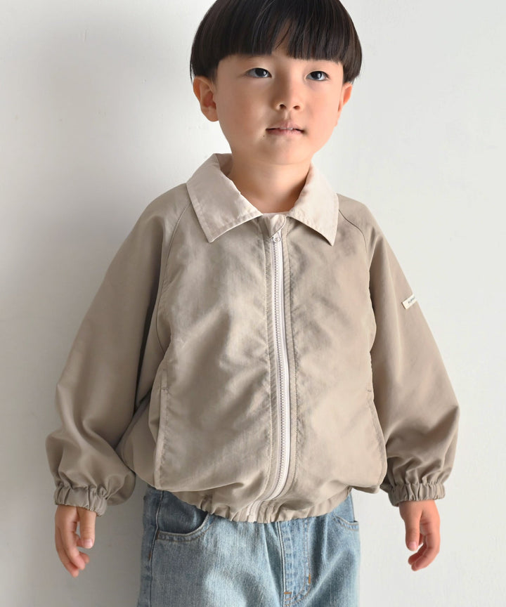 Shirt-Collar Zip-Up Jacket