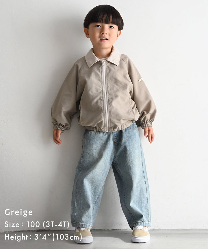 Shirt-Collar Zip-Up Jacket