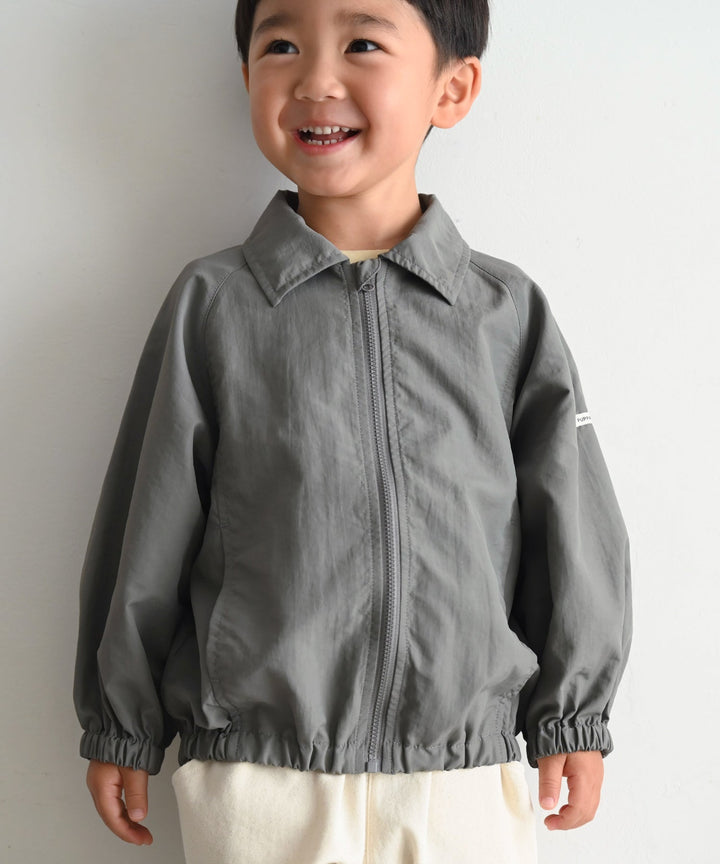 Shirt-Collar Zip-Up Jacket