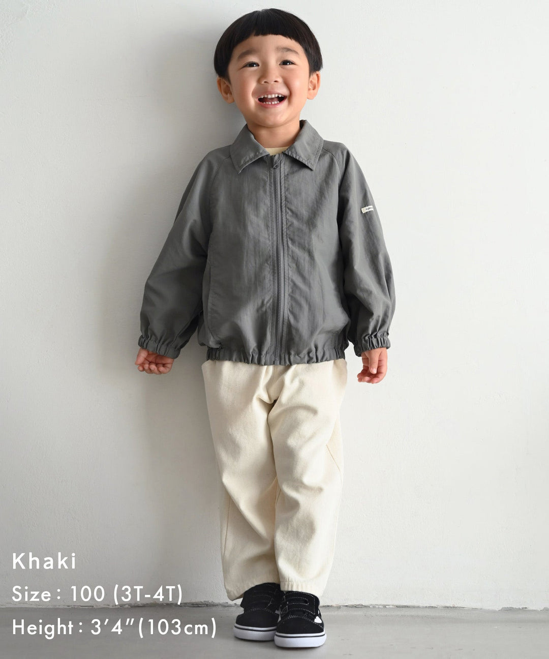 Shirt-Collar Zip-Up Jacket