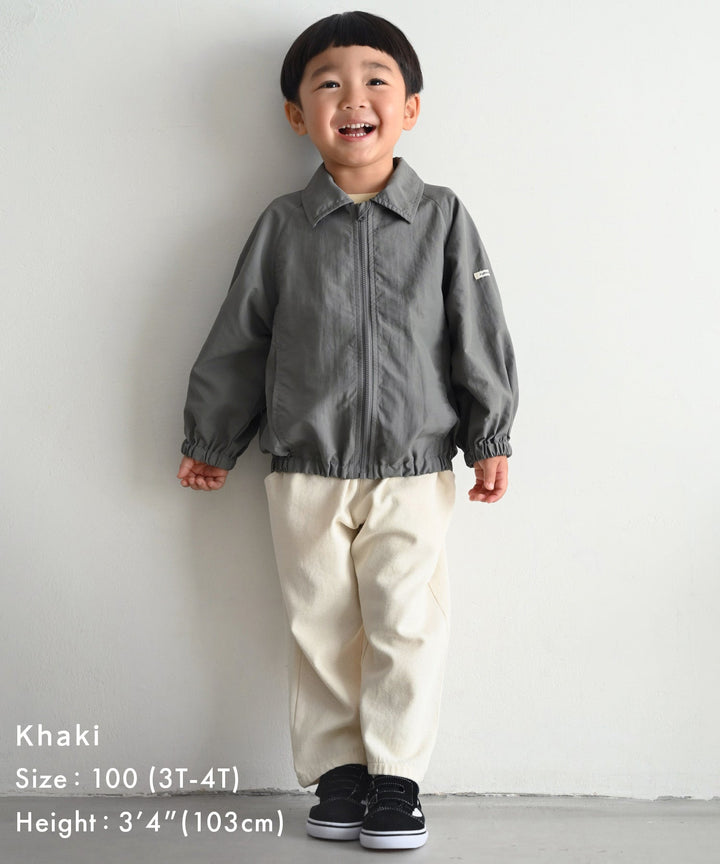 Shirt-Collar Zip-Up Jacket