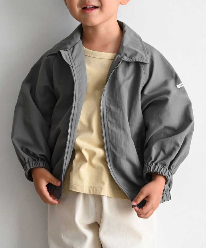 Shirt-Collar Zip-Up Jacket