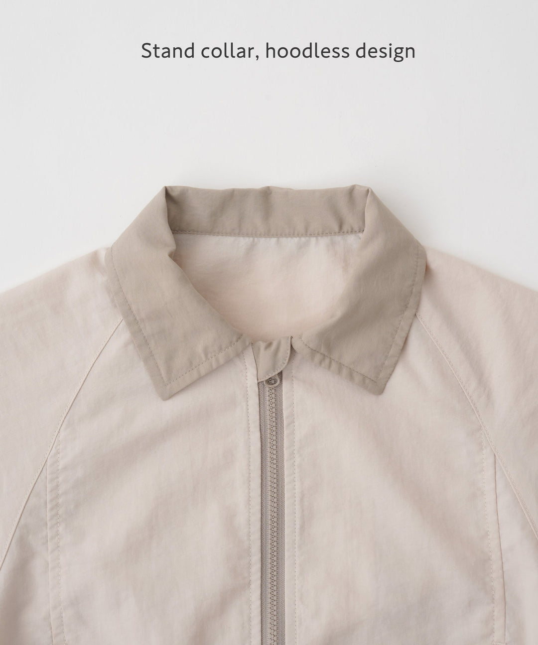 Shirt-Collar Zip-Up Jacket