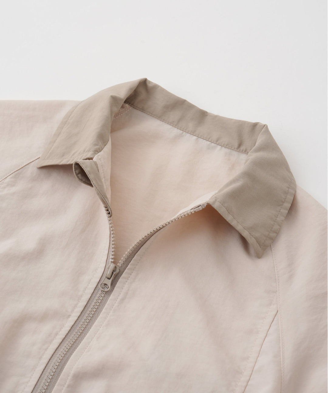 Shirt-Collar Zip-Up Jacket